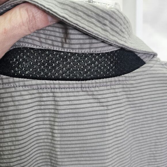 Greg Norman for Tasso Elba Gray RapiVent Activewear Polo Shirt Size Large - Picture 7 of 9